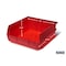 Triton Products Wall Storage Unit W/ (6) 10-7/8" L x 11" W x 5" H Red Bins & Wall Mount Rails 3-235RWS - alternate 2
